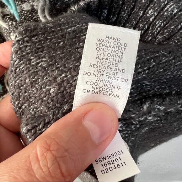 J. Jill Pure Jill Heathered gray sweater size med - Picture 7 of 7